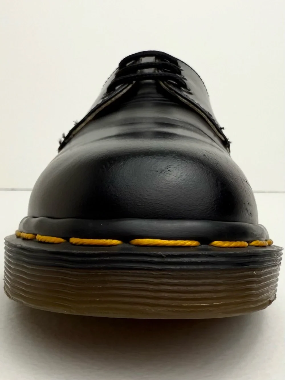 Vintage Dr. Martens England 1461 Black Smooth Leather MIE Oxfords UK 4 - Picture 9 of 16